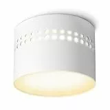 linovum SUNEVA Deckenspot Aufputz flach LED indirekte Beleuchtung Deckenlampe 230V - kleine Aufbauleuchte Spot rund warmweiß 8W