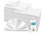 ZOLLNER 25er Set Mundservietten 100% Baumwolle, 50x50 cm, Weiß