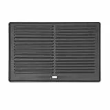 GFTIME 41.5 x 27.5 cm Universal Gusseisen Grillplatte für Tepro Toronto, Taino Hero XL, Activa Angular, EL Fuego Montreal & Ontario Holzkohlegrill – Plancha Grillplatte, robuste & langlebige
