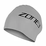 ZONE3 Extra Long Hair Swim Cap SA24XLCAP116 - Silver