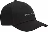 Tommy Hilfiger Herren Cap Foundation 6 Panel aus Baumwolle, Schwarz (Black), Einheitsgröße