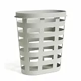 Hay Basket Aufbewahrungskorb L aus 100% recyceltem Polypropylen hergestellt, in der Farbe: Grau, Maße: 37,5 x 62,5 x 57,5 cm, AD854-A603-AB85