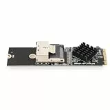Bewinner M.2 NVME-Laufwerke-Erweiterungskarte, M.2 NVME auf SFF 8087-Erweiterungskarte, 4-Port-6-Gbit/s-Erweiterungscontrollerkarte für 10 11