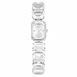 Swarovski Uhr, Silberne Damenuhr mit Edelstahlarmband und Strahlenden Kristallen