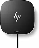 HP USB-C Dock G5 (Generalüberholt) - Schwarz - 6 USB-Ports - USB-C - für Computer, Laptop, Handy, Tablet, iPhone, Samsung Galaxy A705, A70, iPad, Microsoft Surface Pro 3-7, Pro X, MacBook Pro