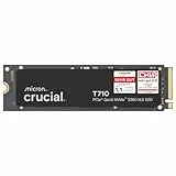 Crucial T710 SSD 2TB M.2 NVMe PCIe 5.0 x4 Gen5, bis zu 14.500 MB/s Lesen, 13.800 MB/s Schreiben, für Laptop und Desktop PC, TLC NAND, Interne Festplatte - CT2000T710SSD8-01