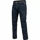 WÜRTH MODYF Arbeitsjeans Multipocket Stretch X - professionelle Arbeitshose für Herren - Arbeitsjeans mit Reißverschluss - in der Größe 52 in Blau