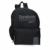 Reebok ONA, Schulrucksack, Rucksack aus Polyester, breite Träger, ergonomisch und gepolstert, verschiedene Fächer, von Joumma Bags, Schwarz, Talla única, Wanderrucksack