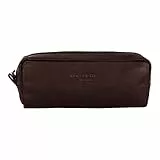 HOLZRICHTER Berlin Stifte-Etui No 1-1 (M) Marone - Federmappe und Mäppchen handgefertigt aus Premiumleder