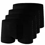 KOG Boxershorts Herren 4er Set Pack Unterhosen Männer Unterwäsche Baumwolle Herrenunterhosen Amarican Boxershorts Sale Angebote Jungen Retroshorts Ohne Kratzenden Zettel Boxer Shorts Prime L
