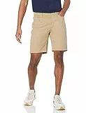 Amazon Essentials Herren Elastische 5-Taschen-Shorts in schmaler Passform mit 23 cm Schrittlänge, Khakibraun, 34W