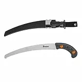 R.G. Astsäge Säge Handsäge Baumsäge 47cm, SK5 Stahl, Schutzhülle, Astschere