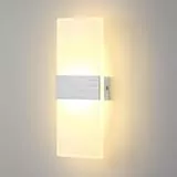 Lightsjoy LED Wandleuchte Innen Moderne Wandlampe Up Down Wandbeleuchtung 3000K Wandlampen 29cm Wall Lamp Indoor für Schlafzimmer Wohnzimmer Treppenhaus Beleuchtung Korridor Wand Licht Warmweiß
