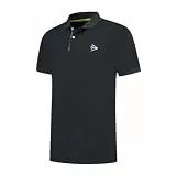 DUNLOP Herren Club Mens Polo Tennis-Shirt, Schwarz, XL