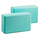 EXERZ Yogablock 2er Set EVA – Rutschfeste Yoga Blöcke für Pilates Fitness Stretching Handstand – Leicht Stabil Gymnastikblock für Anfänger & Fortgeschrittene 23 x 15 x 7,5 cm