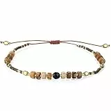 KELITCH Seed Perlen Freundschaft Armbänder Dünne Seil Armbänder Frauen Handgemachten Schmuck (Stein O)