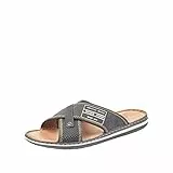 Rieker Herren 21064-01 Pantoletten, Schwarz (Schwarz/Anthrazit 01), 44 EU