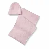 Amazon Essentials Unisex Set Aus Schal Und Mütze Aus Kunstmohair Für Damen Und Herren, Pastelllila, Einheitsgröße