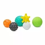 INFANTINO - Strukturiertes 6-teiliges Mehrball-Set für Babys - Sensorik Spielzeug - Mehrere Farben - Größen & Formen - Förderung der motorischen Fähigkeiten - Sensorische Erkundung - Ab 6 Monaten +