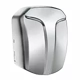 QL Elektrische Händetrockner Automatische mit Hoher Geschwindigkeit,HEPA-Filter,Edelstahl,Wandmontage,für Bäder und Toiletten,1150W,Silber