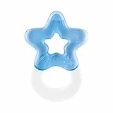 Dentistar Kühlbeißring 1er-Set – Beißring Baby ab 3 Monate – Kühlende Zahnungshilfe und Beißspielzeug für Babys und Kleinkinder - BPA frei - Blau