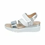 TT bagatt Damen Sandaletten, Frauen Sandalen,Sommersandalen,bequem,flach,Sommerschuhe,Freizeitschuhe,offene Schuhe,Silver/White (1320),39 EU/EU UK