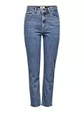ONLY Female Straight-Fit Jeans ONLEMILY Hohe Taille Gerade geschnitten Verkürzt Jeans