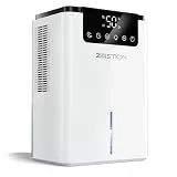 Luftentfeuchter Elektrisch, ZASTION Entfeuchter 2.2L Raumentfeuchter Leise Dehumidifier Mit Funktion Auto Off&Farbiges LED Licht, Luftreinigung und Gegen Feuchtigkeit, Ideal für Zimmer