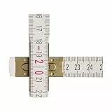 STABILA Zollstock Type 1607 W, 2 m, weiß, metrische Skala, Winkelfunktion, hochwertiger Meterstab aus PEFC-zertifiziertem Holz, umschließende Gelenkplatten