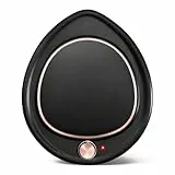 MQUPIN Kaffeebecherwärmer, Tassenwärmer für Schreibtisch, Elektrischer Kaffeewärmer 2 Temperatureinstellungen, Getränkewärmer, Tee, Milch, Kerzenwärmer, Büro, Schlafzimmer (Schwarz)