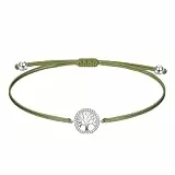 NINAWISH Armband Damen Silber, Freundschaftsarmband Fußkette, Lebensbaum Kette, Mädchen Geschenke, Armreif, Erstkommunion, Herren
