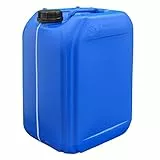 Getränke- und Wasserkanister | Lebensmittelecht BPA frei | Gastronomie Gewerbe Camping Wohnwagen | Robuste Qualität aus DE blau (25 Liter)