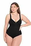 Ulla Popken Damen große Größen Übergrößen Plus Size Body, ohne Bügel schwarz 105D 834050100-105D