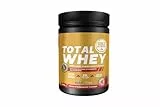 GoldNutrition® Total Whey Molkenproteinpulver - Whey-Konzentrat & -Isolat - 800 Eiweißpulver für Sport & Ernährung, Erdbeere