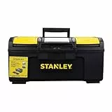 STANLEY Werkzeugbox/Werkzeugkoffer leer Werkzeugkasten - Werkzeugkiste (49 x 27 x 24 cm, Werkzeugorganizer mit Schnellverschluss, schwere Ausführung, Trolley mit ergonomischem Griff) 1-79-217