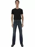 LTB JEANS Herren Jeans Bootcut TINMAN - Low Waist Herren Bootcut Jeans mit Knopfleiste und Stretch - TINMAN YEARS WASH Jeanshose Blau 31W / 30L