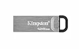 Kingston DataTraveler Kyson USB 3.2 Gen 1 USB-Stick 128GB - Mit stilvollem, kappenlosem Metallgehäuse