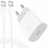 USB C Ladegerät Ladekabel für iPhone 17 16 16e 15/17 16 15 Pro Max/16 15 Plus,iPad Pro/Air/10.Generation, 20W USBC Adapter Schnellladegerät Netzteil Stecker mit 2M Schnellladekabel