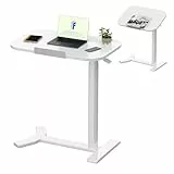 FLEXISPOT Beistelltisch H5 - Flexibler Laptoptisch und Betttisch mit neigbarer Tischplatte, höhenverstellbar & mobil, ideal für Sofa, Bett & Lesestunden (Weiß)