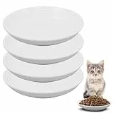 Galerie SV 4 Stück Futternapf Katze - Katzen Napfset - Katzennapf Keramik - Katzennapf ErhöHt - Napf Katze - Katzen Fressnapf - ErhöHter Futternapf (No Pattern Match)