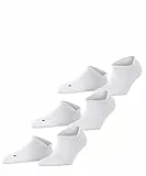 FALKE Unisex Sneakersocken Cool Kick Sneaker 3-Pack U SN Weich atmungsaktiv schnelltrocknend kurz einfarbig 3 Paar, Weiß (White 2000), 44-45