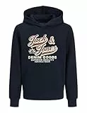 JACK & JONES JUNIOR Jjelogo Sweat Hood 2 Col Aw25 Noos Jnr