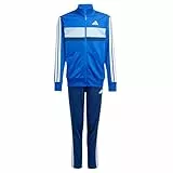 adidas Unisex Kinder Seasonal Essentials Tiberio 3 Stripes Tricot Track Suit, Royal Blue/White/Glow Blue, 11-12 Years
