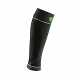 Bauerfeind Kompressions-Wadenbandage „Sports Compression Sleeves Lower Leg“, 1 Paar Sleeves für die Waden, Unisex, Beinstulpen für Ball- & Ausdauersportarten, Schwarz, M lang