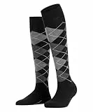 Burlington Damen Kniestrümpfe Marylebone W Kh Wolle lang gemustert 1 Paar, Schwarz Black 3000, 36-41