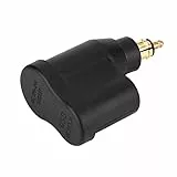 Zigarettenanzünder Ladeadapter, 12-24 V 3,3 A Motorrad Dual USB Ladegerät Netzteil Zigarettenanzünder für Hella DIN Stecker