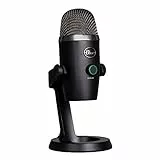 Blue Yeti Nano Premium USB-Mikrofon für Aufnahmen, Streaming, Gaming, Podcasting auf PC und Mac, Mit Blue VO!CE-Effekten, Nieren- und Kugelcharakteristik, Latenzfreies Monitoring - Schwarz