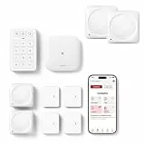 X-Sense Smart Home Sicherheitssystem, Alarmanlage für Tür und Fenster, Codeschloss für die Haustür mit App, funktioniert mit Alexa, Tür- und Fenstersensoren, Bewegungsmeldern, Smart Home Keypad
