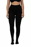 Ulla Popken Damen Thermo-strumpfhose Strumpfhose, Schwarz, 56-58 EU