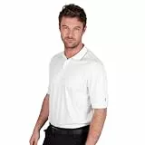 Island Green IGTS1899 Herren-Poloshirt mit Rückenpasse-Detail, Weiß, 3XL